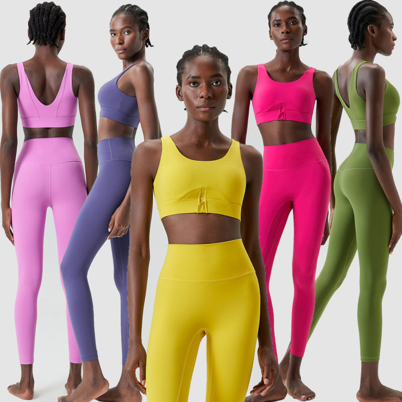 Two Pieces Set Zipper Yoga Spo - Yoga Fitness Set review and price