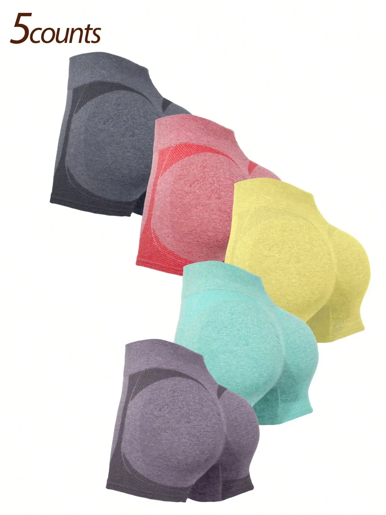 [Seamless Yoga Shorts] 5pcs Hi - Yoga Fitness Top review and price