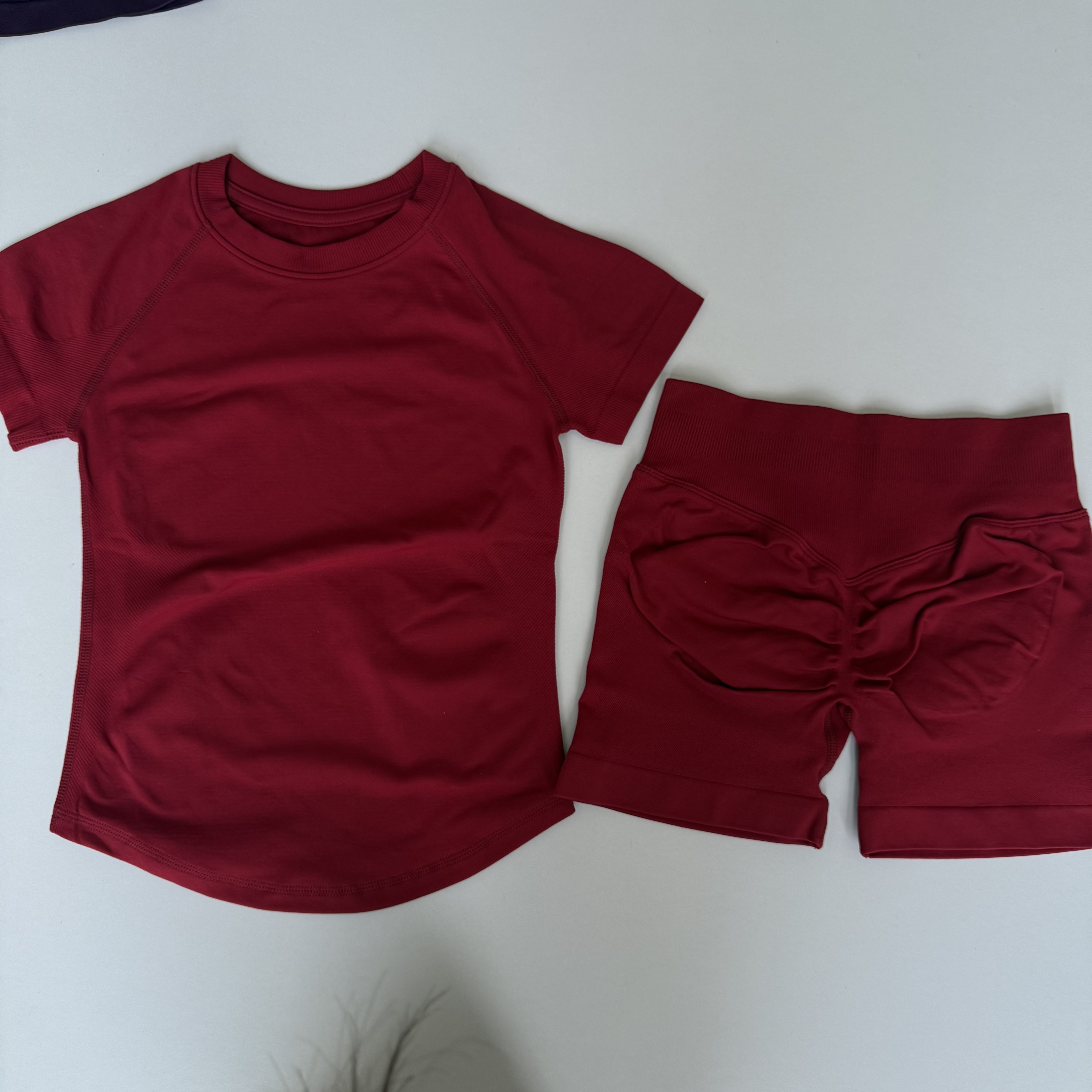 2 Pieces Sports Sets Short Sle - Yoga Fitness Top review and price