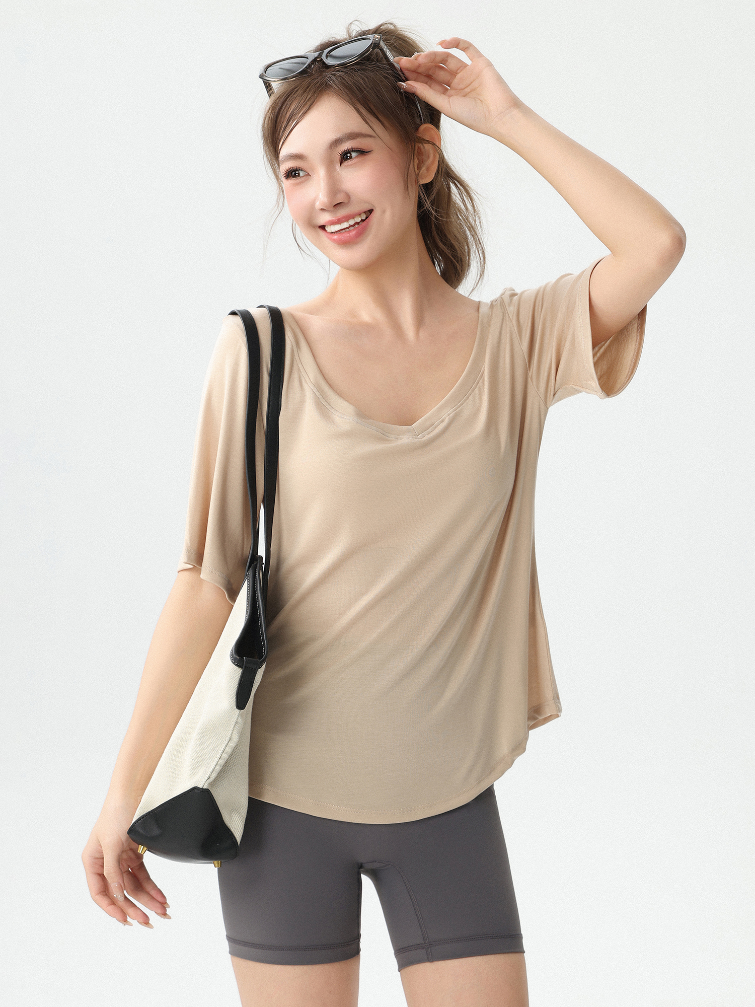 New Loose Women's Yoga Wear V- - Yoga Fitness Top review and price