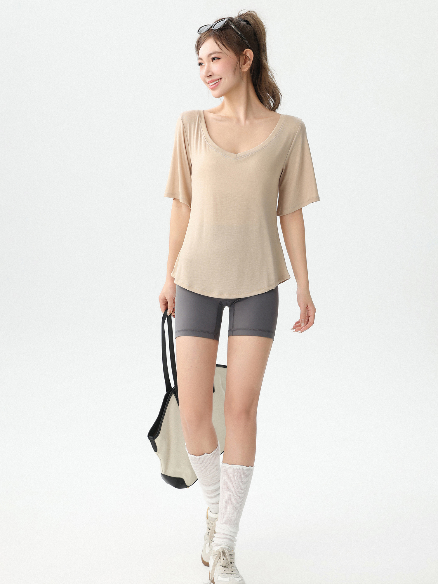 New Loose Women's Yoga Wear V- - Yoga Fitness Top review and price